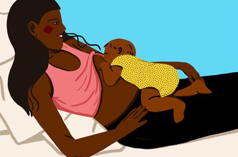 背靠式能最大程度让妈妈得到放松